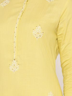 embroidered high-low kurta - 17539832 - Standard Image - 4