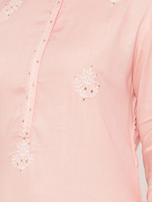 embroidered high-low kurta - 17539833 - Standard Image - 4