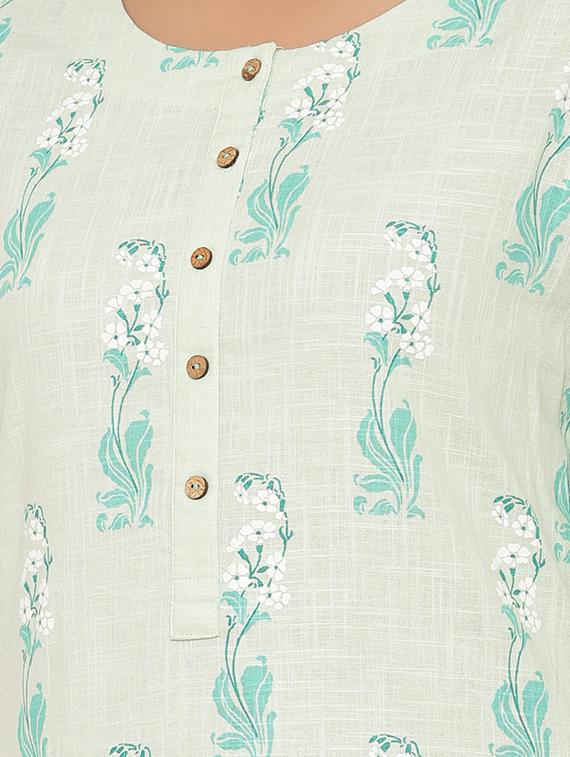 printed straight kurta - 17539836 - Zoom Image - 4