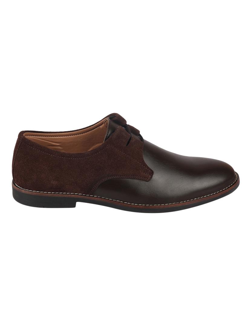brown leather laceup oxfords - 17539868 - Zoom Image - 2