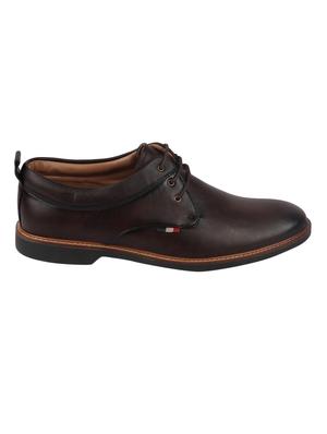 brown pu laceup oxfords - 17539871 - Standard Image - 2