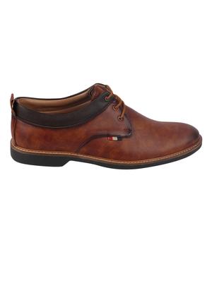 beige pu laceup oxfords - 17539872 - Standard Image - 2