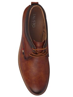 beige pu laceup oxfords - 17539872 - Standard Image - 3