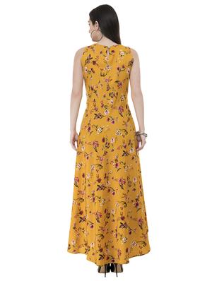 round neck floral flared dress - 17539914 - Standard Image - 3