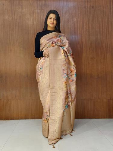 pink silk saree with blouse - 17540119 - Standard Image - 1