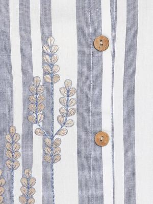 striped straight kurta - 17540123 - Standard Image - 5