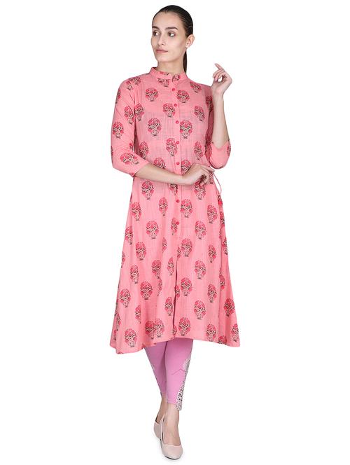 floral a-line kurta - 17540135 - Standard Image - 1