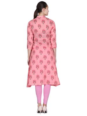 floral a-line kurta - 17540135 - Standard Image - 3