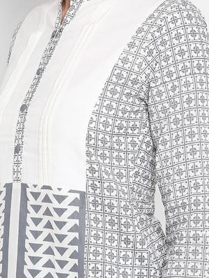 geometrical a-line kurta - 17540136 - Standard Image - 4