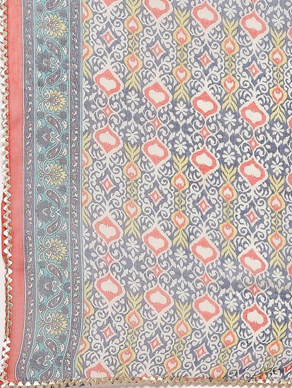 embroidered straight pant unstitched suit - 17540141 - Zoom Image - 6
