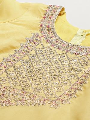 embroidered straight pant unstitched suit - 17540145 - Standard Image - 5