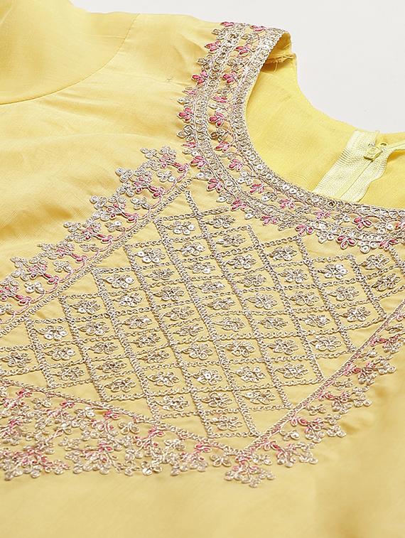 embroidered straight pant unstitched suit - 17540145 - Zoom Image - 5