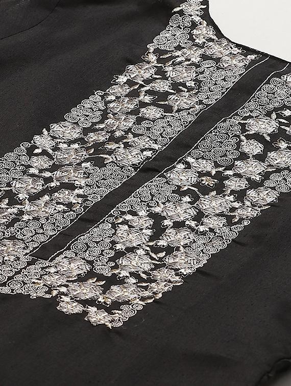 embroidered straight pant unstitched suit - 17540147 - Zoom Image - 5
