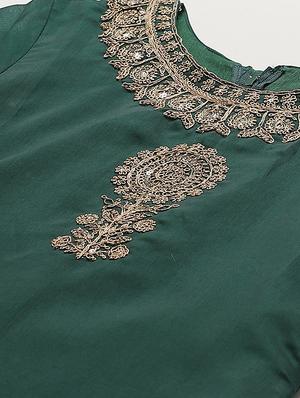 embroidered straight pant unstitched suit - 17540151 - Standard Image - 5