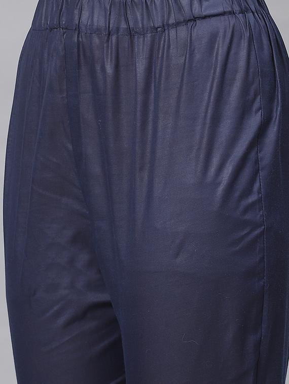 embroidered straight pant unstitched suit - 17540156 - Zoom Image - 4