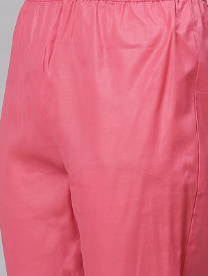 embroidered straight pant unstitched suit - 17540159 - Standard Image - 4