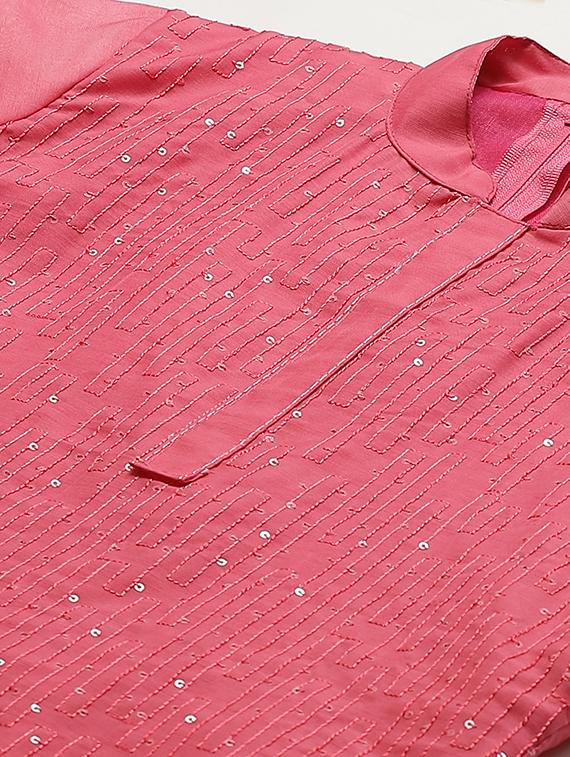 embroidered straight pant unstitched suit - 17540159 - Zoom Image - 5