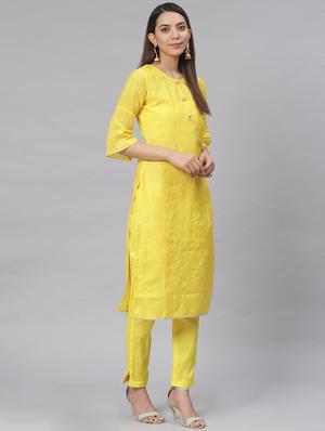 embroidered straight pant unstitched suit - 17540162 - Standard Image - 2