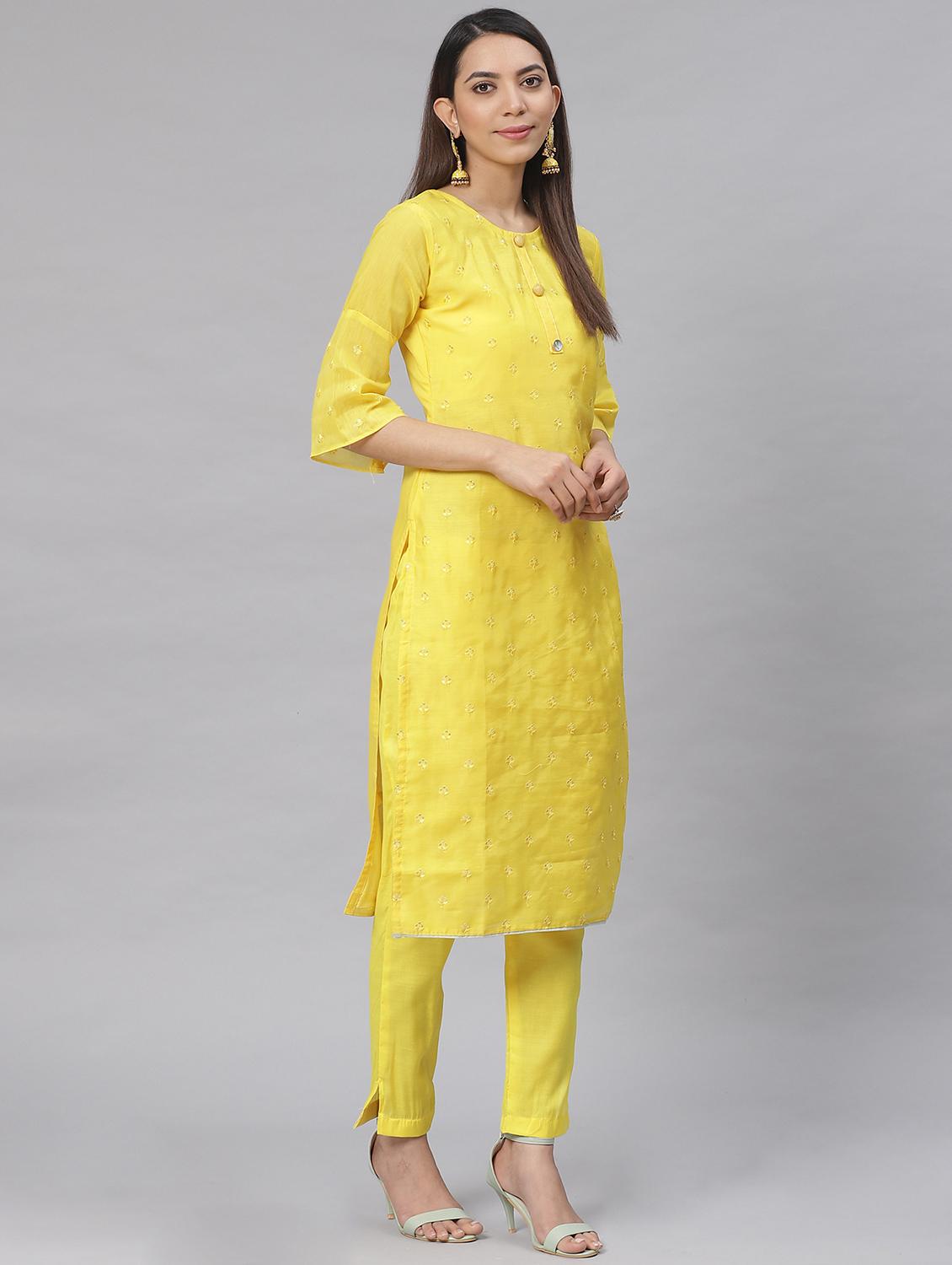 embroidered straight pant unstitched suit - 17540162 - Zoom Image - 2