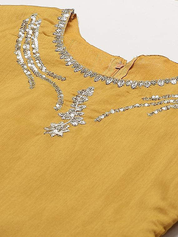 embroidered straight pant unstitched suit - 17540163 - Zoom Image - 5