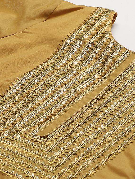 embroidered straight pant unstitched suit - 17540167 - Zoom Image - 5