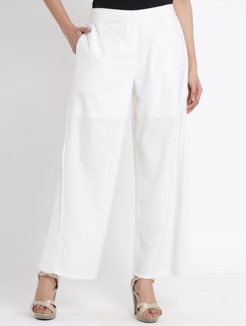 solid flared palazzo - 17540195 - Standard Image - 1