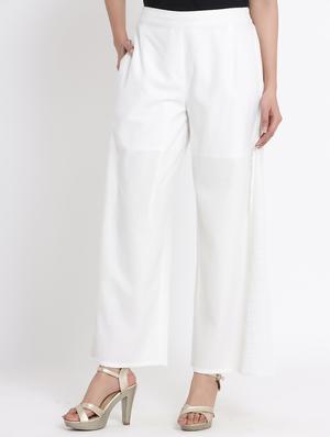 solid flared palazzo - 17540195 - Standard Image - 2
