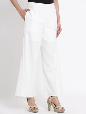 solid flared palazzo - 17540195 - Standard Image - 3