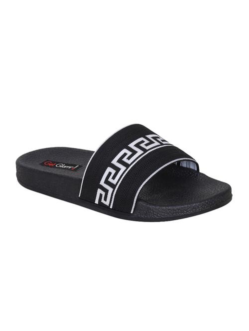 black slip on slides - 17540264 - Standard Image - 1