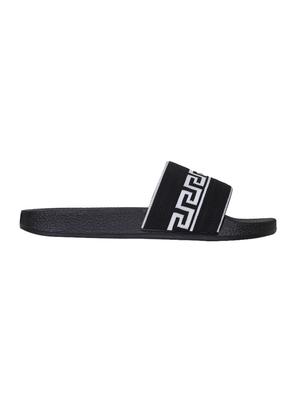 black slip on slides - 17540264 - Standard Image - 2