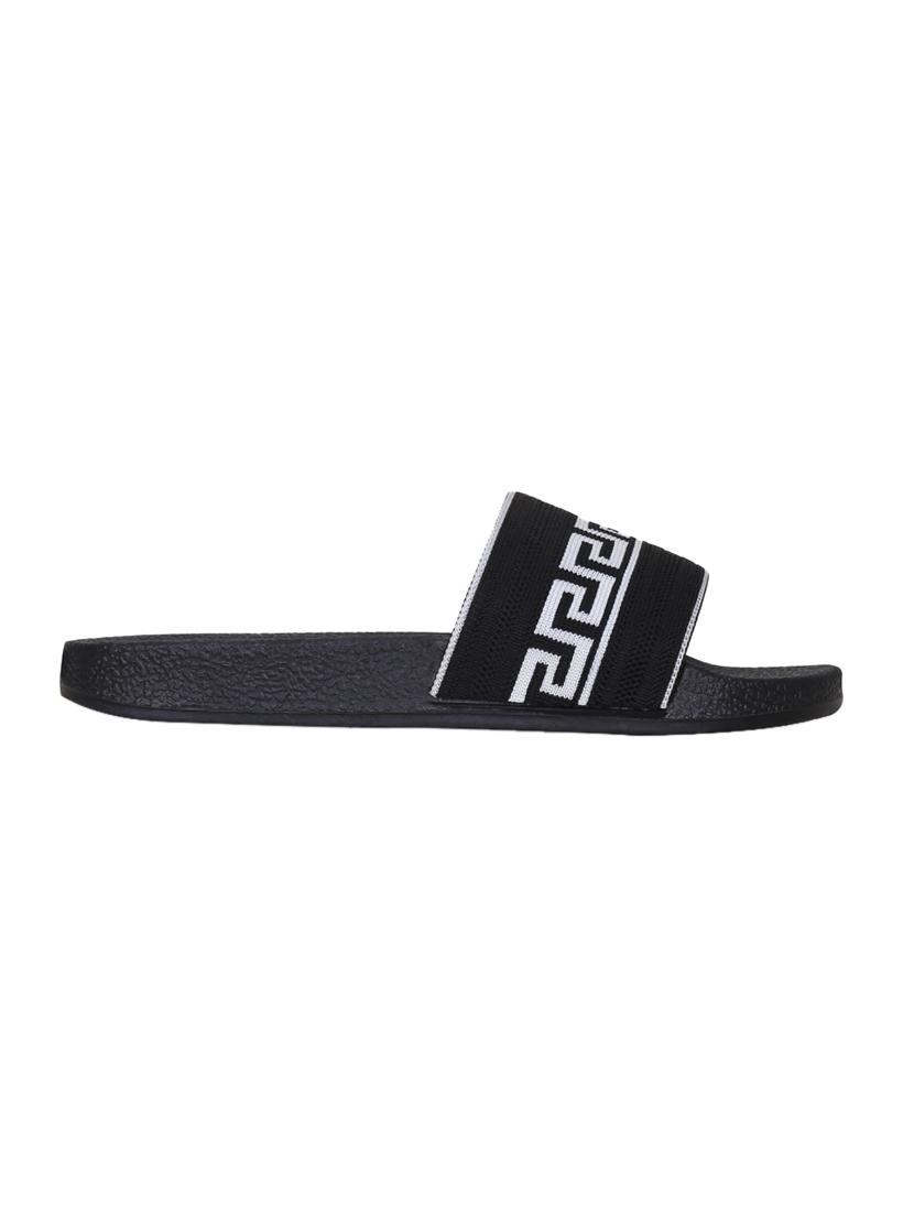 black slip on slides - 17540264 - Zoom Image - 2