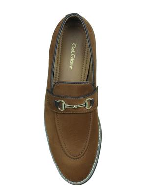 tan faux leather slip on moccasins - 17540283 - Standard Image - 4