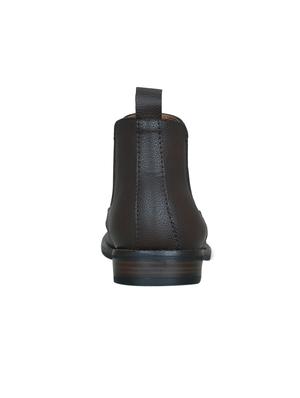 brown synthetic slip on boots - 17540285 - Standard Image - 3