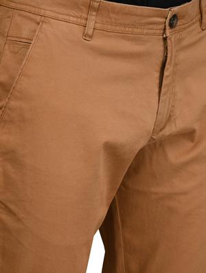 brown solid chinos - 17540525 - Standard Image - 5