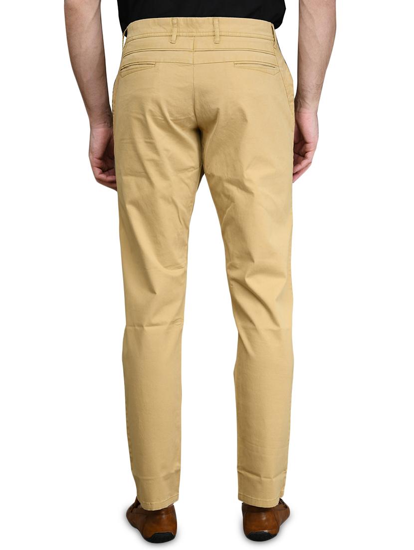 beige solid chinos - 17540526 - Zoom Image - 3