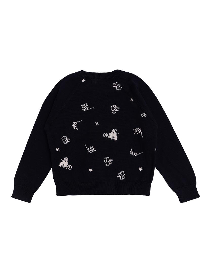 black cotton sweater - 17540736 - Zoom Image - 3