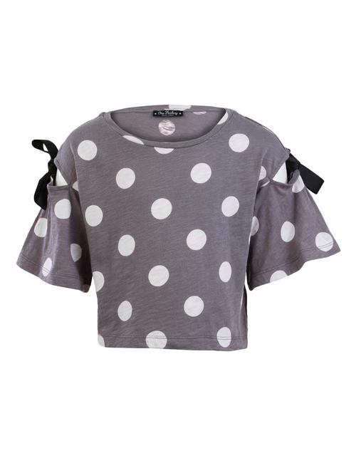 grey polka dot top - 17540746 - Very Small Image - 1