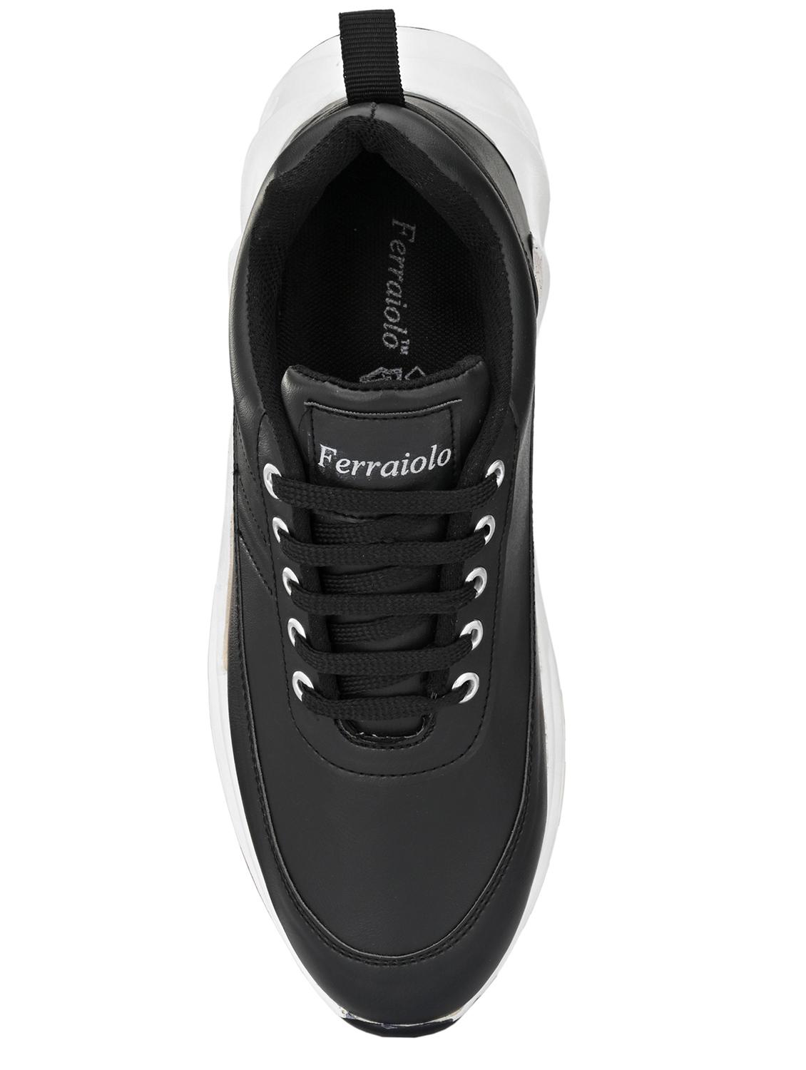 black leather lace up sneakers - 17540788 - Zoom Image - 4