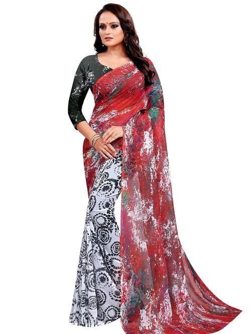 printed pre-stitched saree - 17540795 - Standard Image - 1