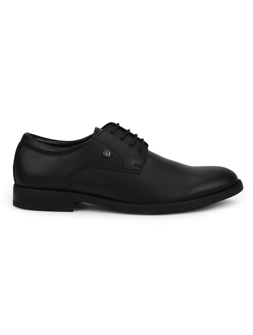 black leather laceup derbies - 17540990 - Zoom Image - 2