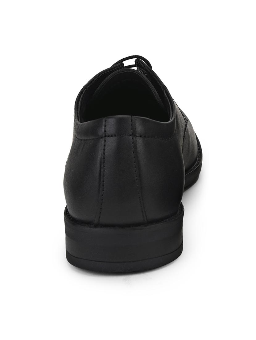 black leather laceup derbies - 17540990 - Zoom Image - 3