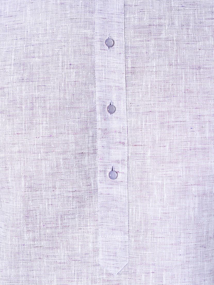 lilac solid kurta pajama ethnic wear set - 17541061 - Zoom Image - 5