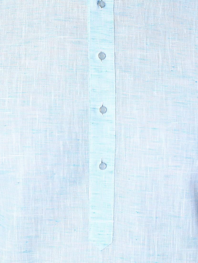 turquoise solid kurta pajama ethnic wear set - 17541062 - Zoom Image - 5