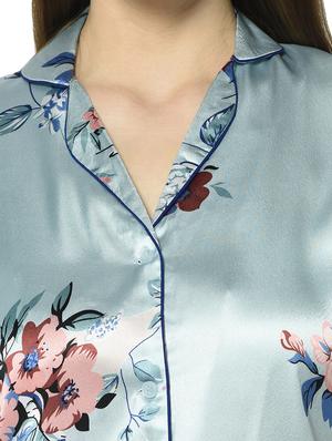floral nightwear pajama set - 17541209 - Standard Image - 4