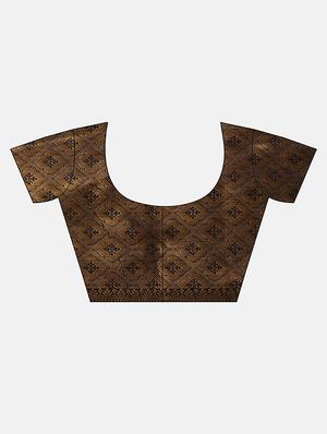 solid banarasi saree with blouse - 17541290 - Standard Image - 3