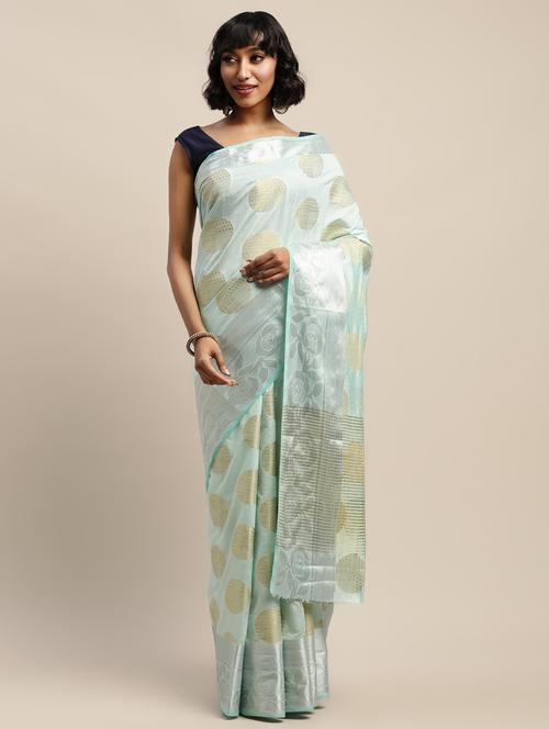 jacquard banarasi saree with blouse - 17541375 - Standard Image - 1