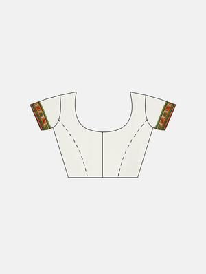 bandhani half and half embroidered saree with blouse - 17541391 - Standard Image - 3