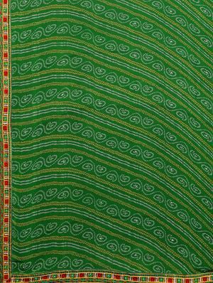 bandhani half and half embroidered saree with blouse - 17541392 - Standard Image - 5