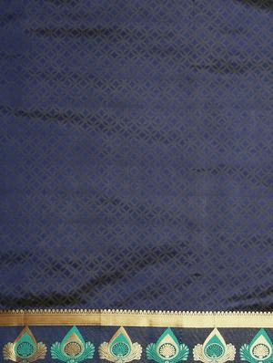 zari bordered printed saree with blouse - 17541400 - Standard Image - 5