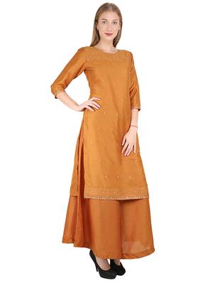 embroidered straight kurta - 17541436 - Standard Image - 2